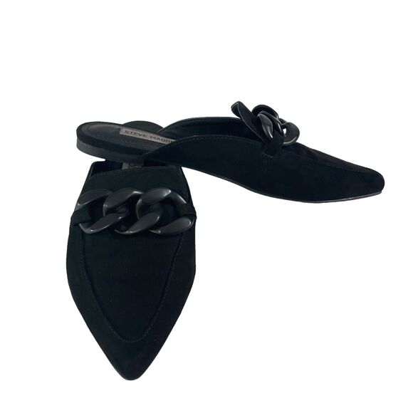 Steve Madden Women's Suede Slip On Slides Shoes Finn Model SZ/6M - Picture 3 of 16